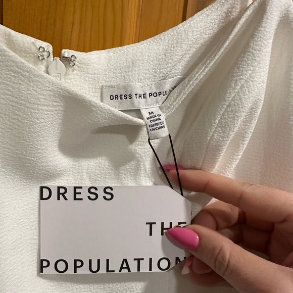 Perfect white party dress with fringe accent - Picture 6 of 10